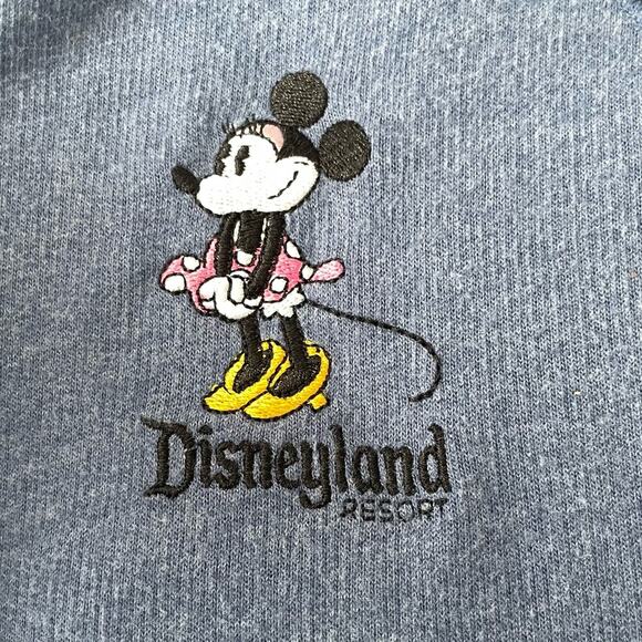 Disney Parks Minnie Mouse Zip-Up Hoodie | Blue | Medium - Picture 3 of 5